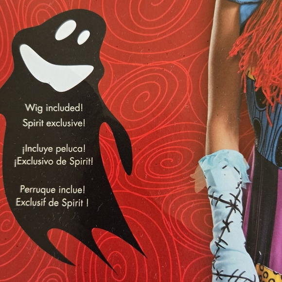 Nightmare Before Christmas Sally Dress And Wig Costume Size Large Halloween - Picture 9 of 14